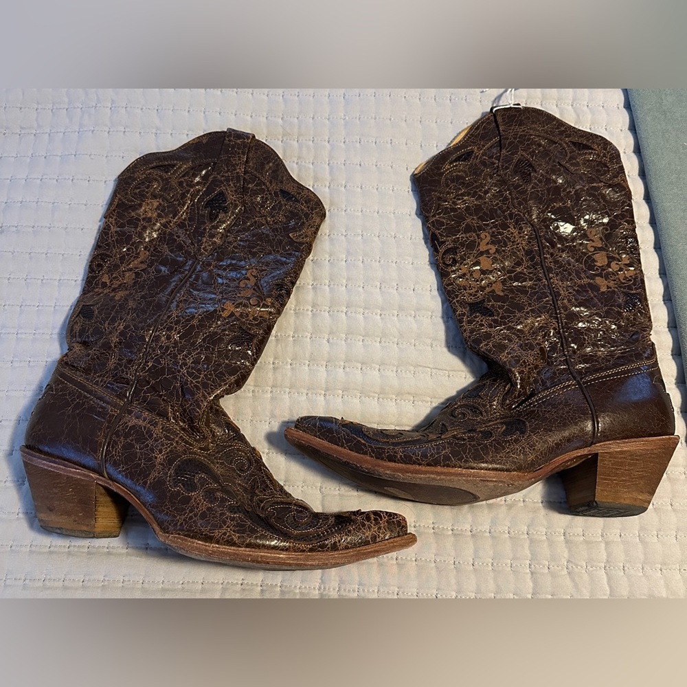 Brown Western Leather Boots
